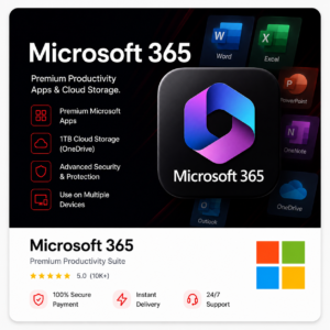 Buy Microsoft 365 in Pakistan with premium Office apps and 1TB OneDrive cloud storage