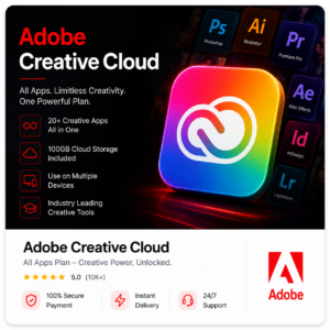 Buy Adobe Creative Cloud in Pakistan with instant delivery and secure premium access
