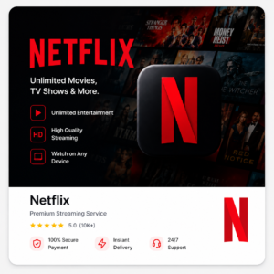 Buy Netflix in Pakistan | Netflix Premium Monthly Subscription (4K Ultra HD)